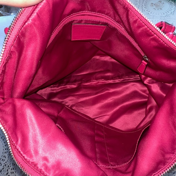 Coach Pink and Cream Signature Shoulder Bag - Picture 9 of 12